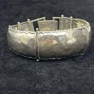 Didae Israel Sterling Silver 925 Wide 20mm Panel Link Bracelet 6.75-7"